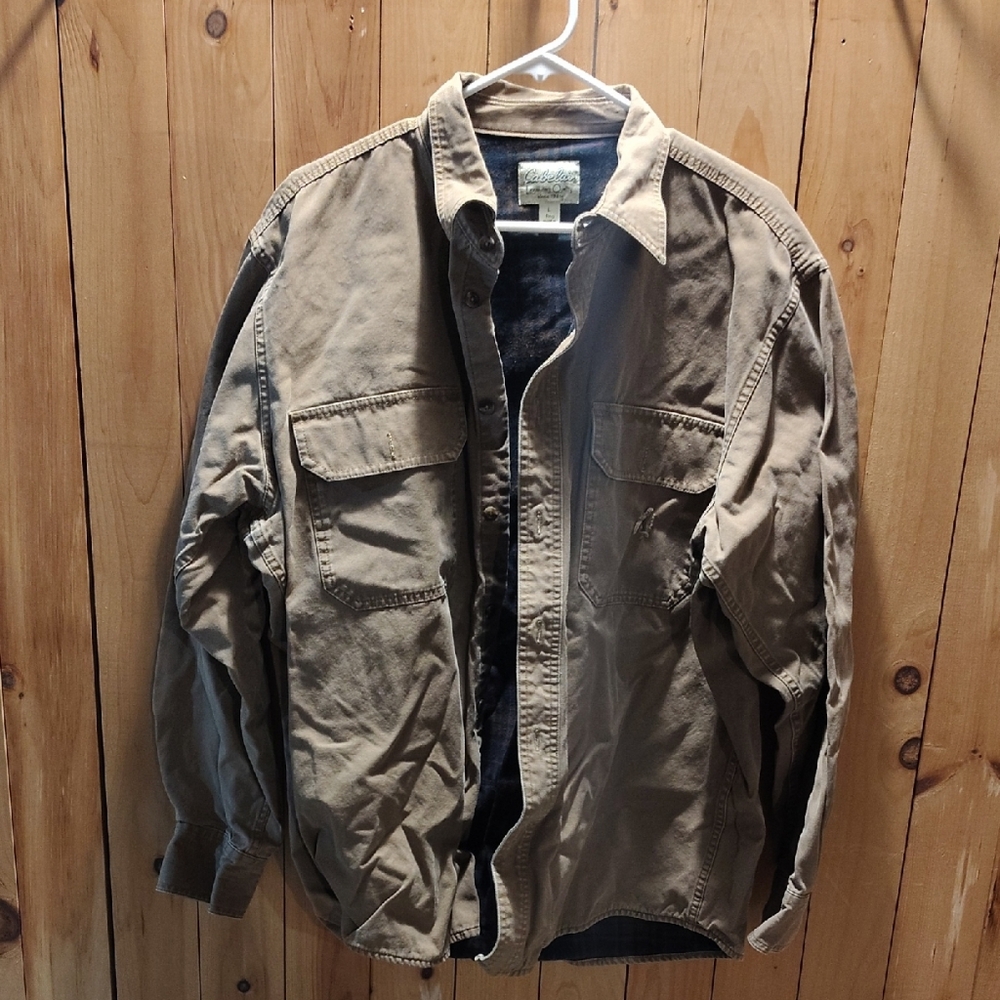 Cabela's Men's Tan Lightweight Shirt Jacket